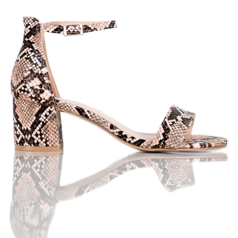 Seastar Snake Print sandals multicolored