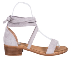 Tied sandals grey Tied sandals grey