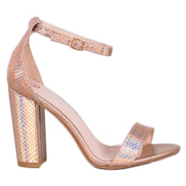 Seastar Sexy shiny sandals golden