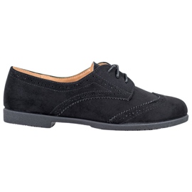 SHELOVET Classic suede shoes black