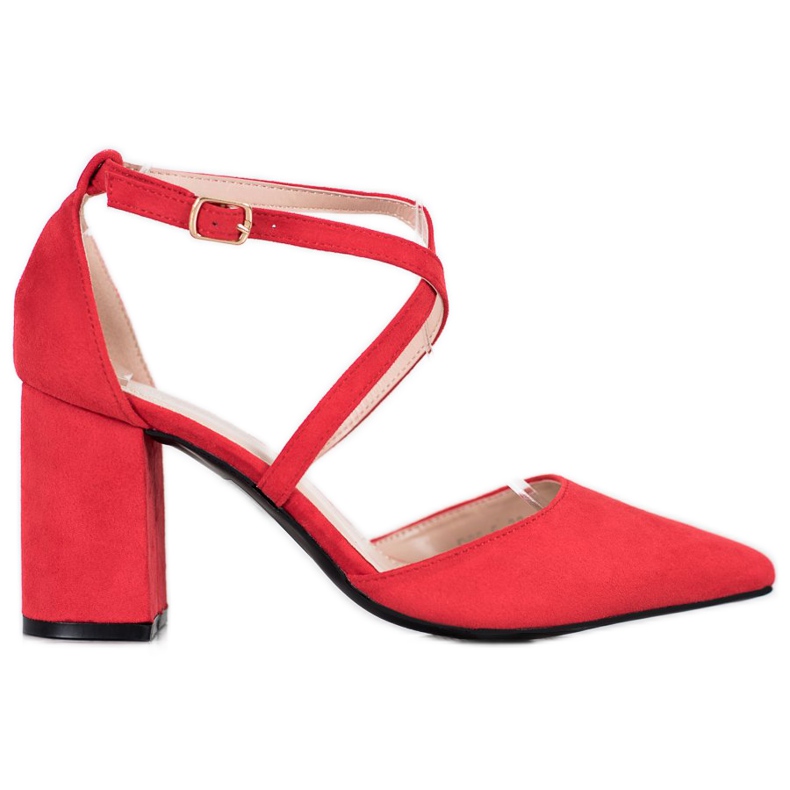 Diamantique Pumps On A Pillar red