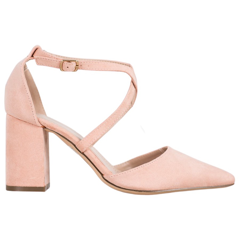 Diamantique Pumps On A Pillar multicolored pink