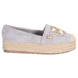 Seastar Espadrilles With Ornaments grey