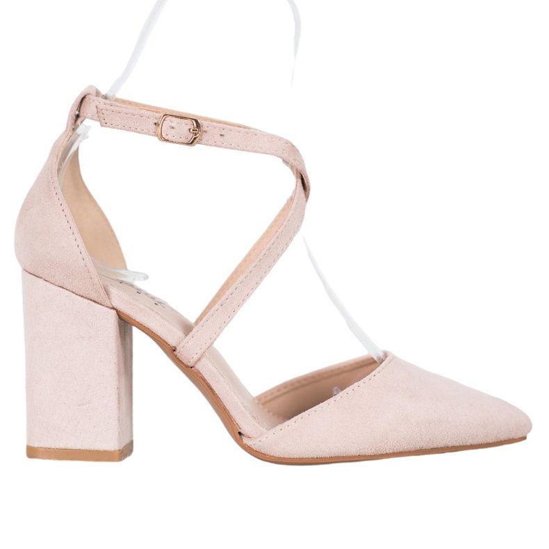 Seastar Beige suede pumps
