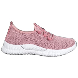 SHELOVET Textile Sport Shoes pink
