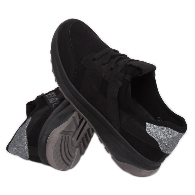 Black sports shoes C8131 Negro