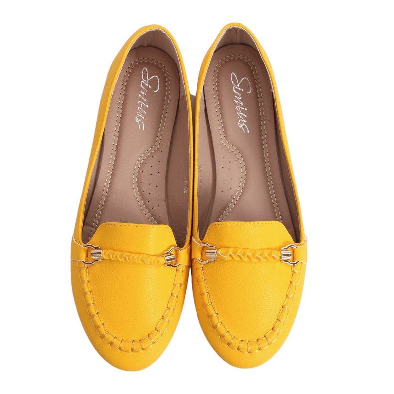 Women's honey loafers A8636 Yellow