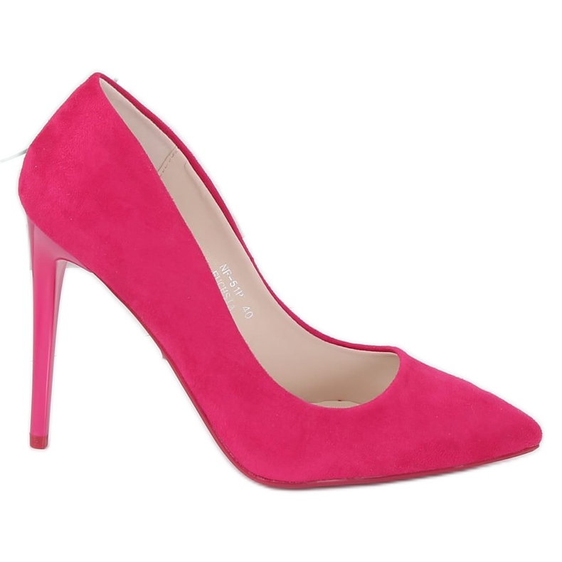 Pumps on a fuchsia NF-51P Fuchsia heel pink