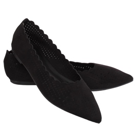 Black openwork ballerinas NK18P Black