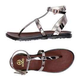 Lu Boo Black Mirror Sandals Roman Japanese Lento