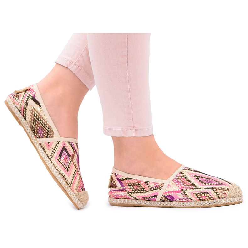 Lu Boo | Women's Linen Slip-on Bimbi Espadrilles multicolored