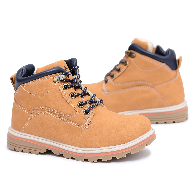 Vico Children's Boys' Warm Shoes with Fleece Camel Billy brown