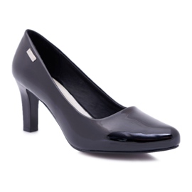 Women's pumps Sergio Leone Black Lacquered Orsola