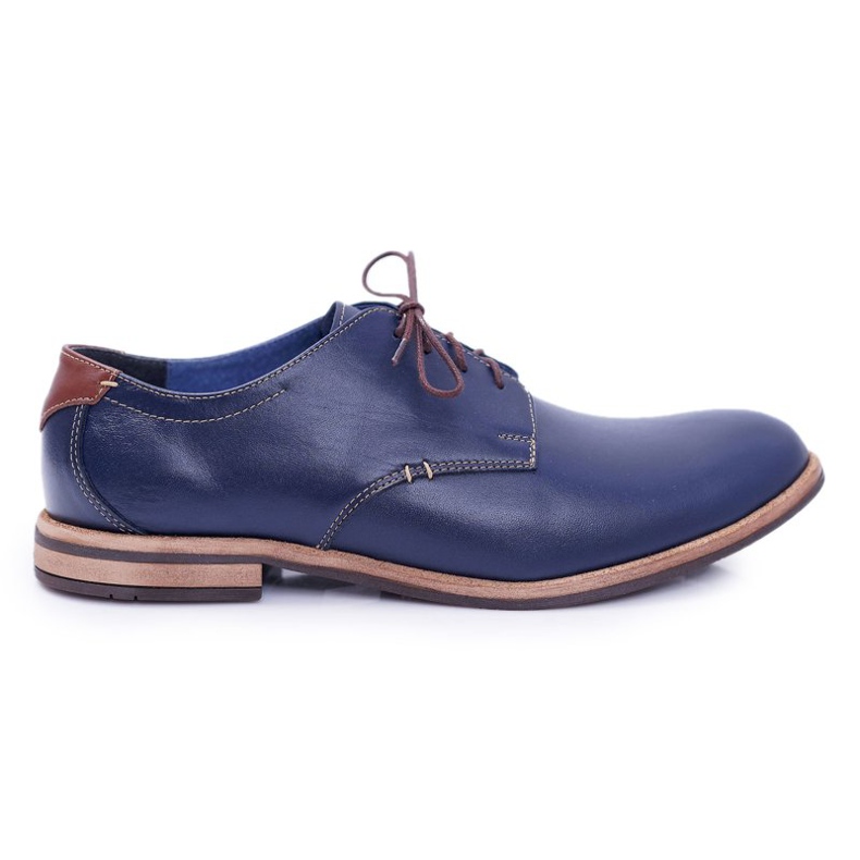 Bednarek Polish Shoes Elegant Men's Navy blue shoes by Feliciano Bednarek Polish Shoes Elegant Men's Navy blue shoes by Feliciano