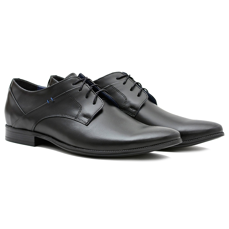 Gejms Elegant Black Gaspare Polish Leather shoes