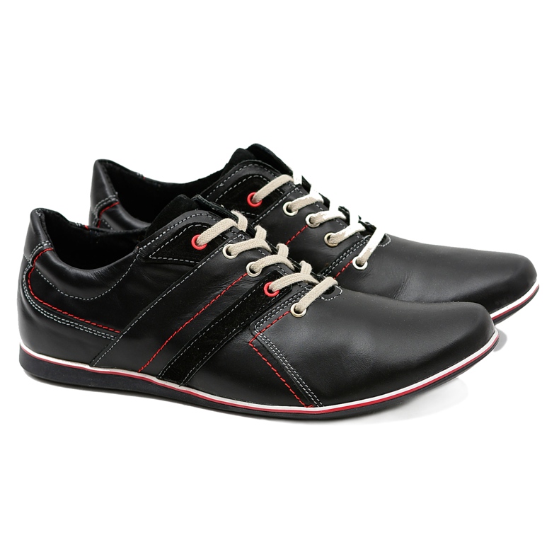 Mario Boschetti Men's Leather Casual Shoes Conti black