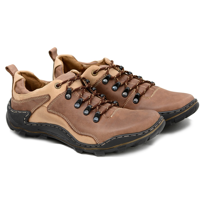 Mario Boschetti Johnny Brown Leather Trekking Shoes