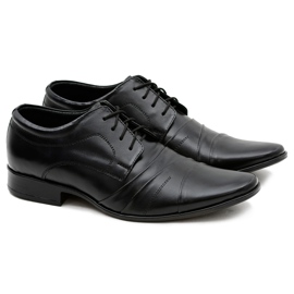 Lukas Leather Men's Formal Black Shoes Tito