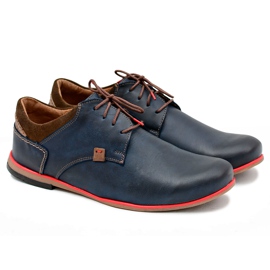 Gino Tuzzi Men's Polish Navy Blue Leather Edox shoes Gino Tuzzi Men's Polish Navy Blue Leather Edox shoes