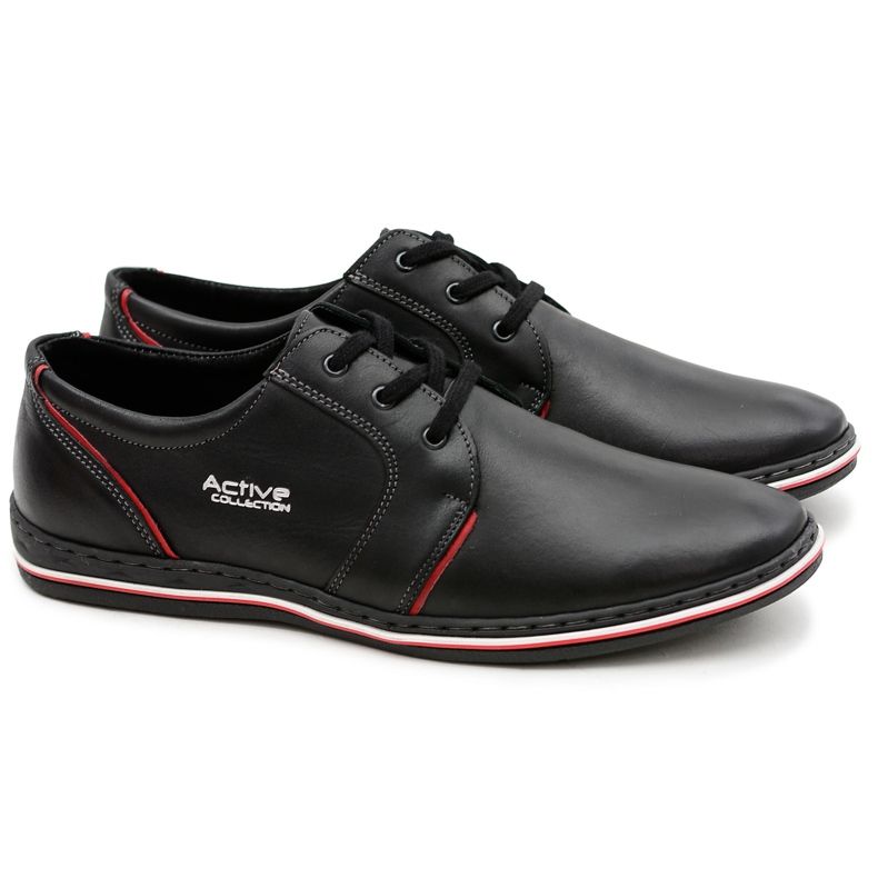 Joker Black leather men's shoes by Marko Joker Black leather men's shoes by Marko