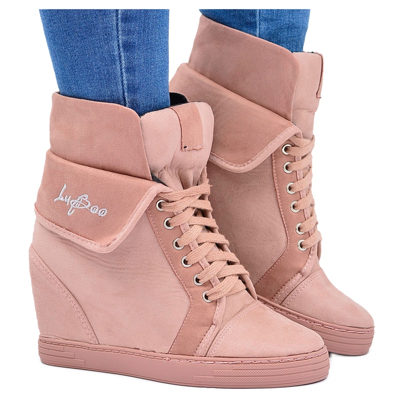 Women's Sneakers Lu Boo Suede Sneakers Pink Vanilla Women's Sneakers Lu Boo Suede Sneakers Pink Vanilla