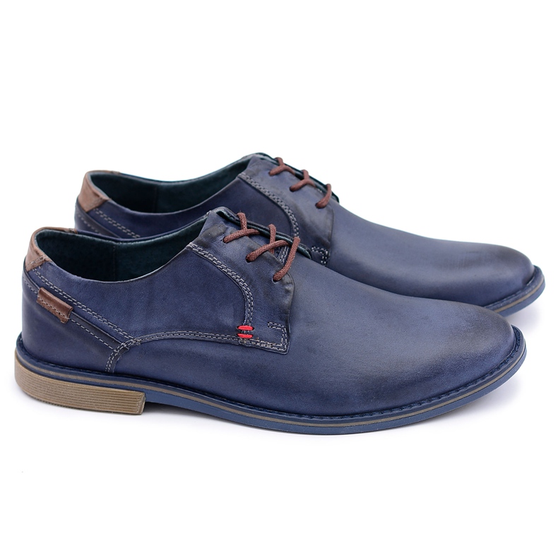KOMODO Men's Navy Blue Leather Casual Shoes Freddy KOMODO Men's Navy Blue Leather Casual Shoes Freddy
