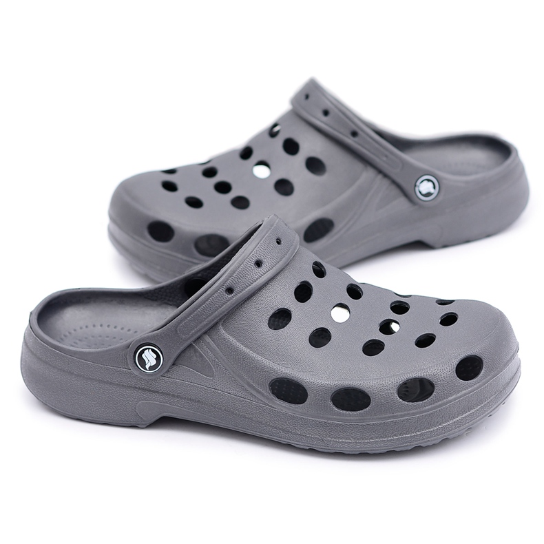 Flameshoes Men's Flip Flops Sandals Gray grey