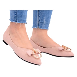 Lu Boo | Suede Ballerinas Earring Powder Pink Septera Lu Boo | Suede Ballerinas Earring Powder Pink Septera