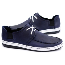 Polbut Leather Polish Navy Blue Men's Gomez shoes