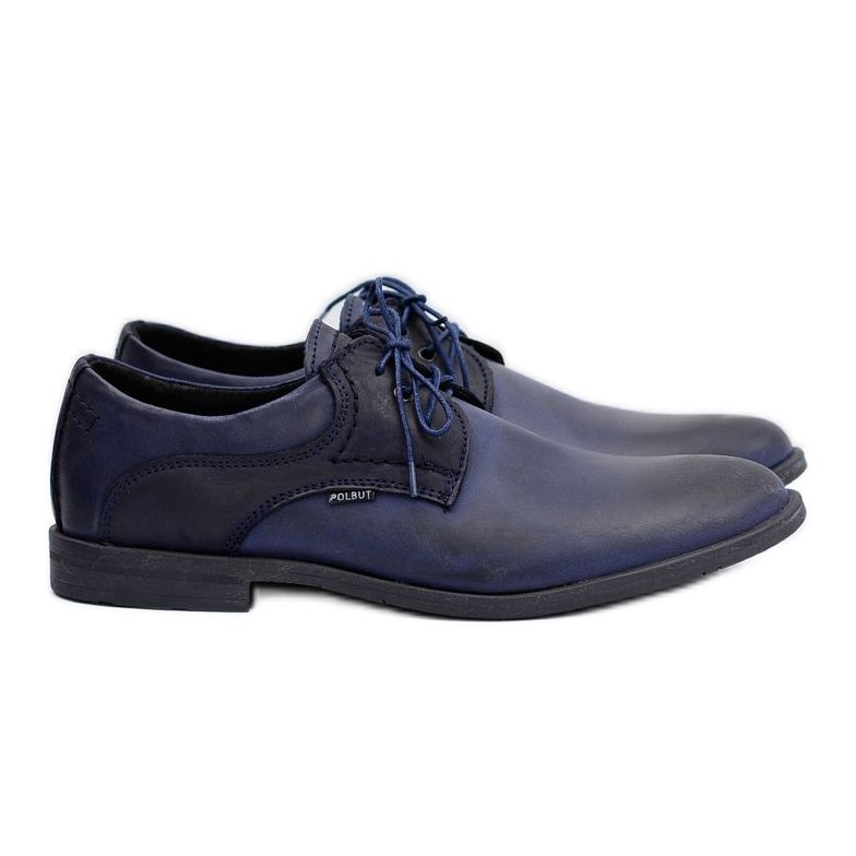 Polbut Classic Men's Navy Blue Martel Shoes Polbut Classic Men's Navy Blue Martel Shoes