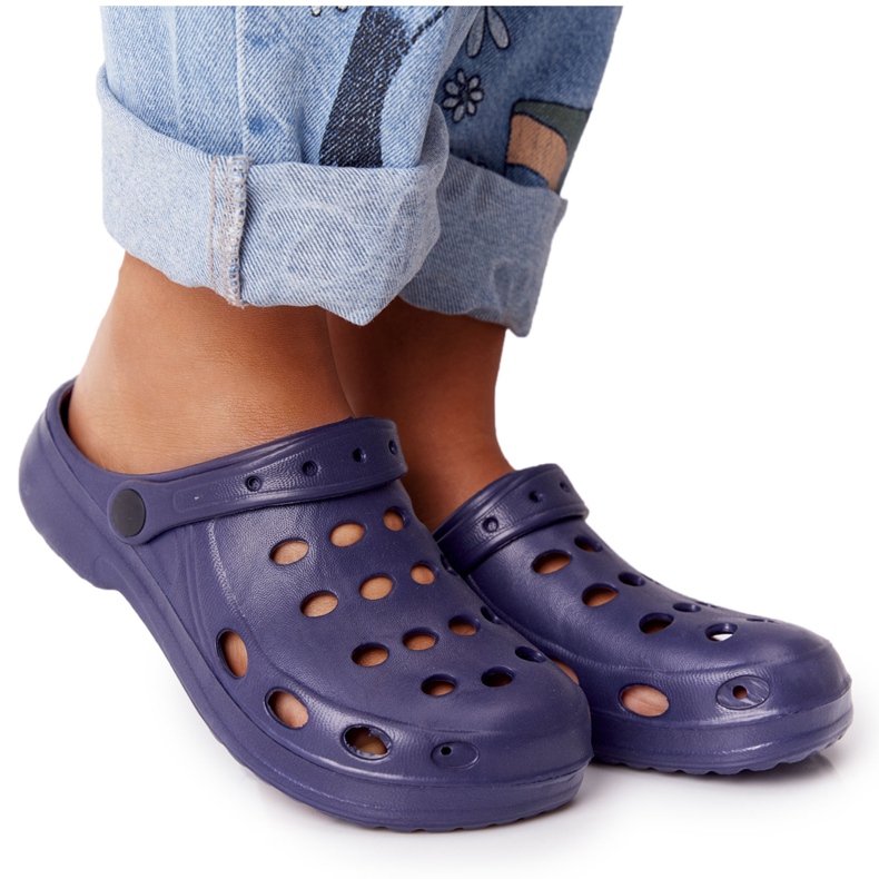 Flameshoes Women's Navy Blue Eva Foam Slippers