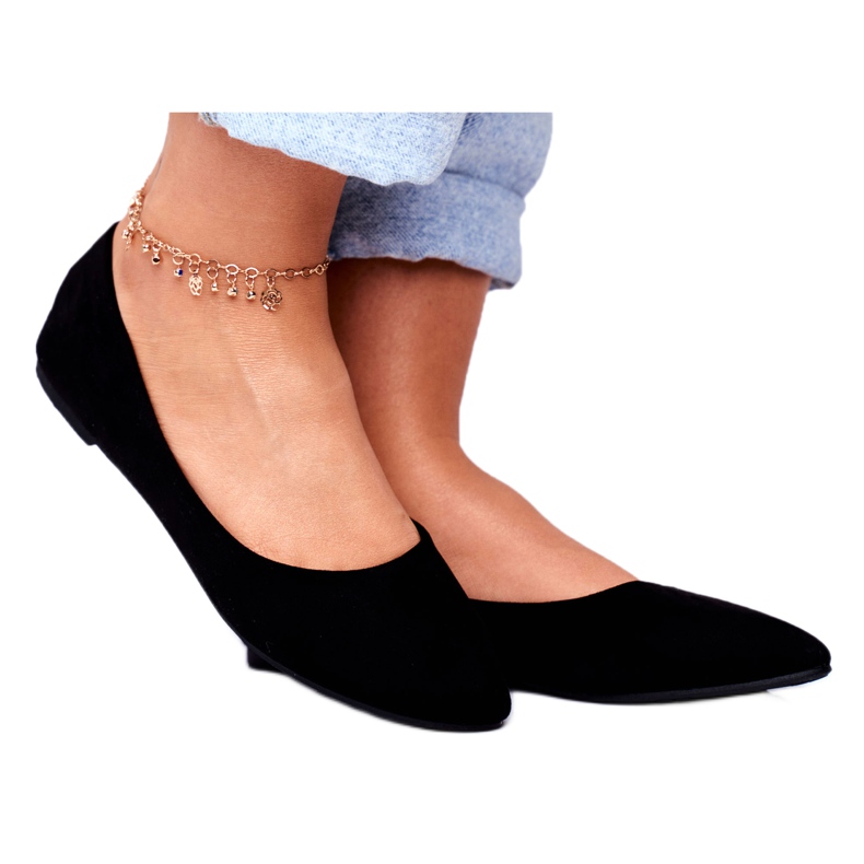 PS1 Black Women's Ballerinas Suede Bueno