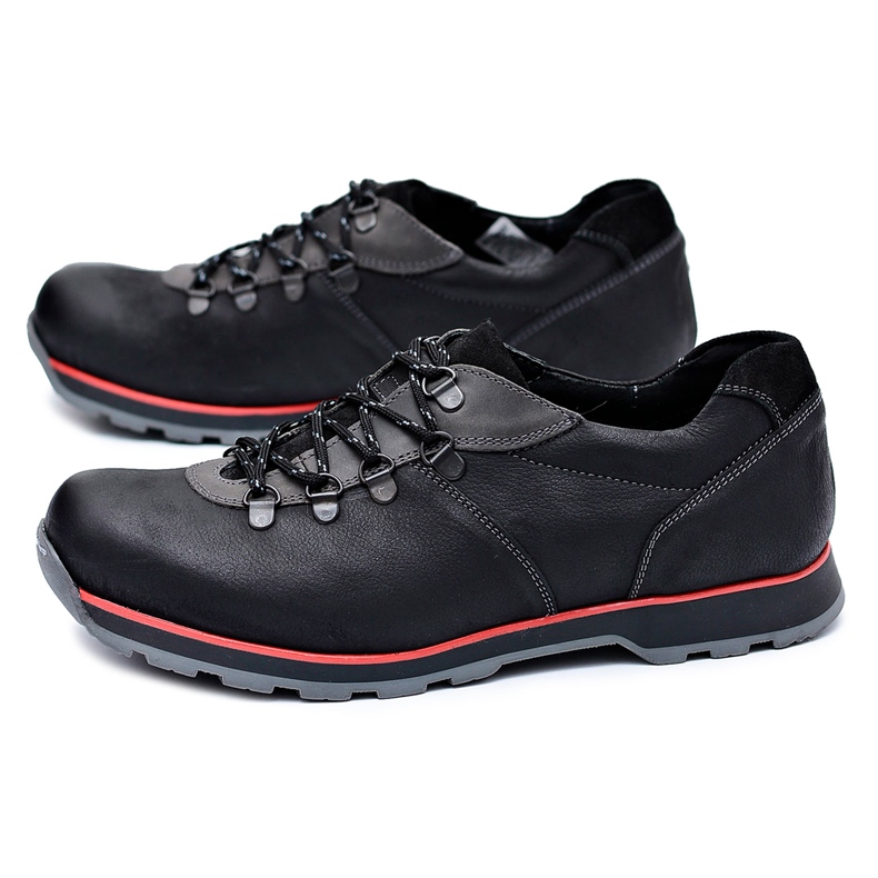 KOMODO Men's Brogues Black Outdoor Ivar