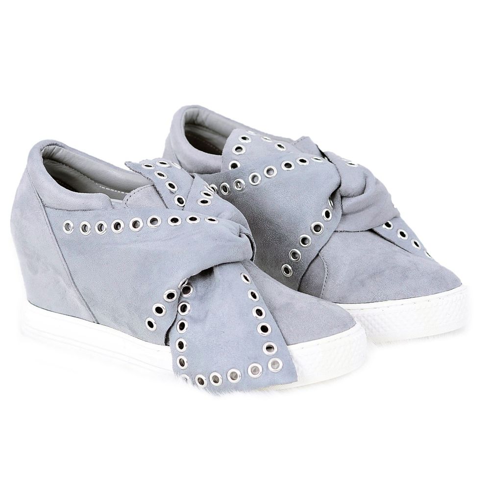 gray wedges women's shoes