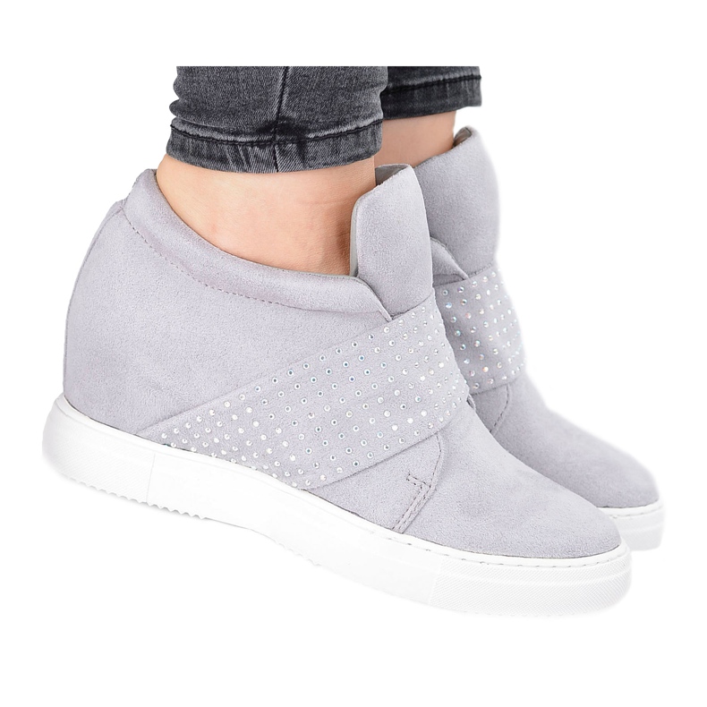 Women's Sneakers Gray Lu Boo Sequins PinkSugar grey