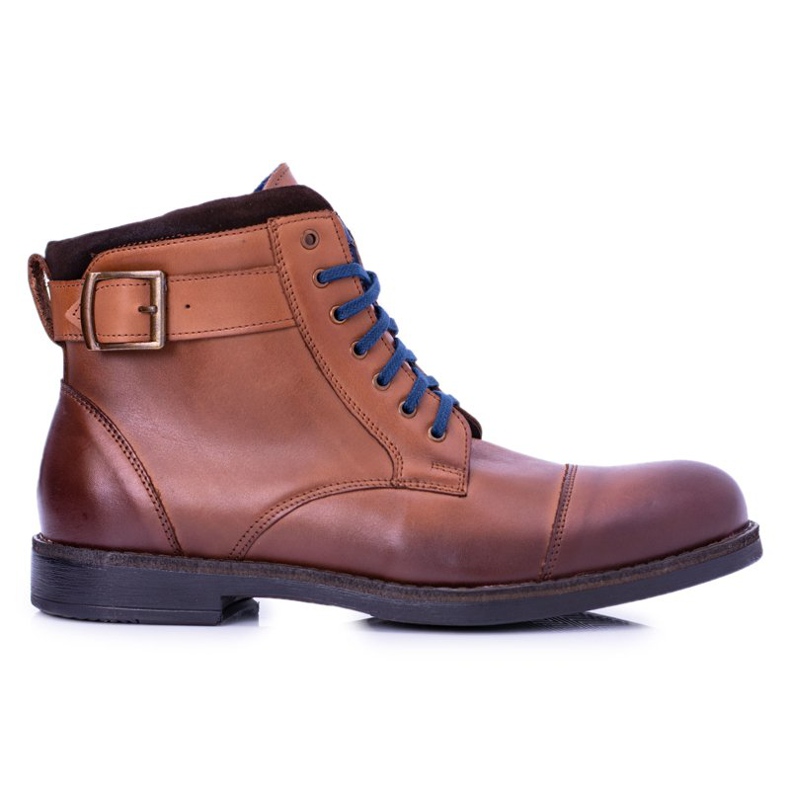 Nikopol Men's Boots Polish Brown Trappers Mintos Boots