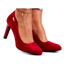 Women's pumps Suede Red Sergio Leone Campbell