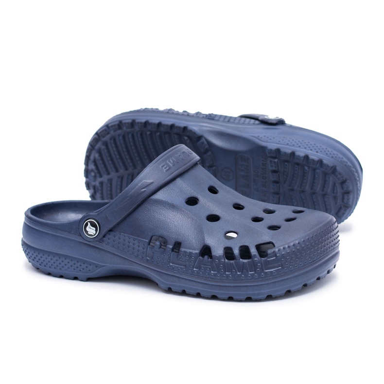 Flameshoes Men's Slippers For Swimming Pool Kroks Eva Navy Blue