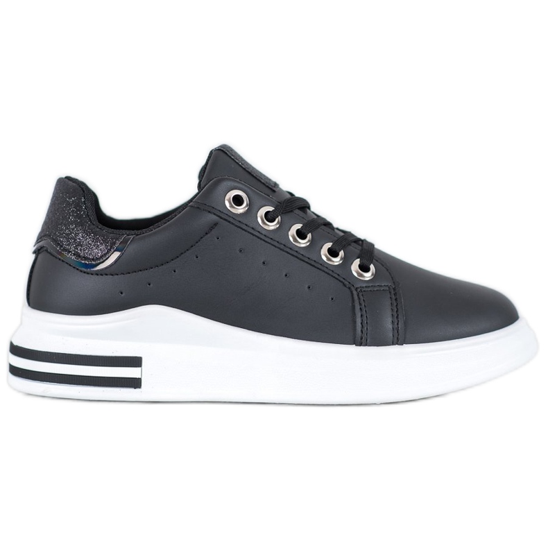 Diamantique Sports Shoes On The Platform black Diamantique Sports Shoes On The Platform black