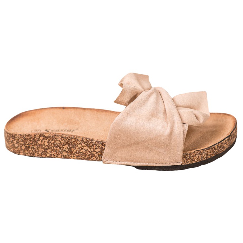 Seastar Stylish Slippers On The Platform brown