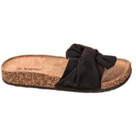 Seastar Stylish Slippers On The Platform black Seastar Stylish Slippers On The Platform black
