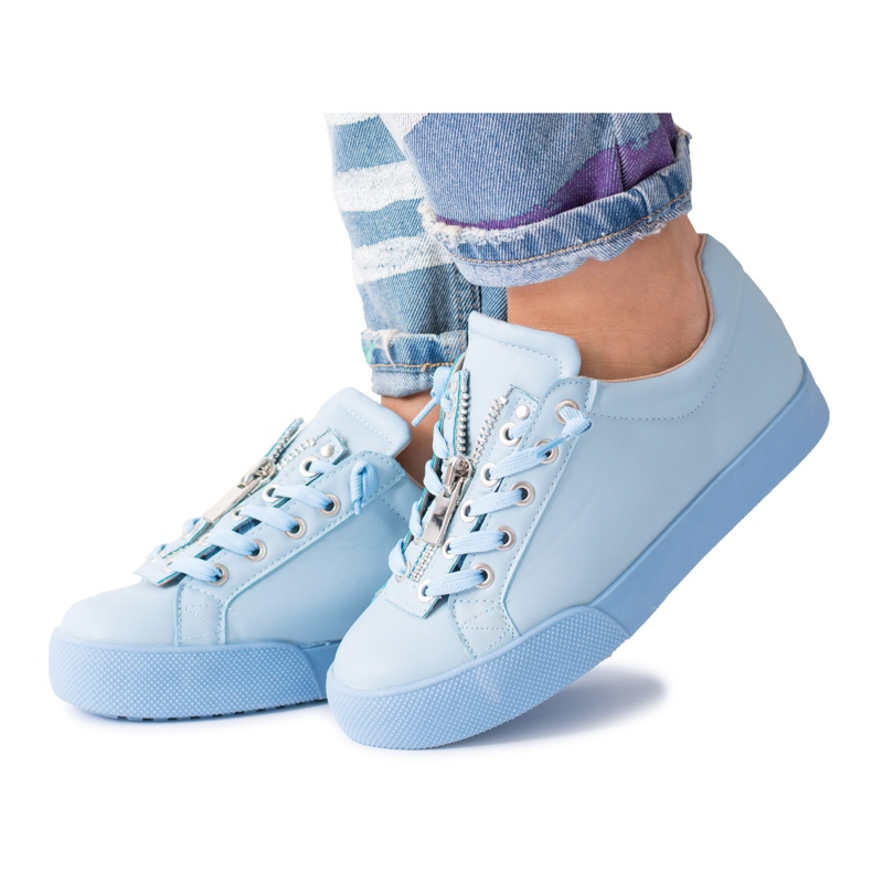 Vices | Women's Blue Lolita Zipper Sneakers