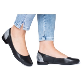Maciejka Leather Black Women's Ballerinas 02899