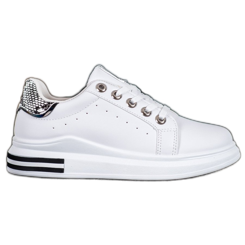 Diamantique Sports Shoes On The Platform white