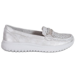 Small Swan Loafers On The Platform grey Small Swan Loafers On The Platform grey