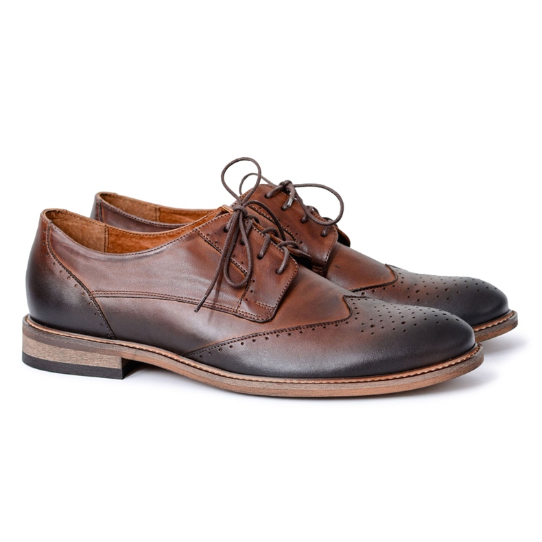 Nikopol Brown Leather Men's Elegant Shoes Mortes Nikopol Brown Leather Men's Elegant Shoes Mortes