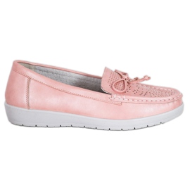 SHELOVET Comfortable loafers pink