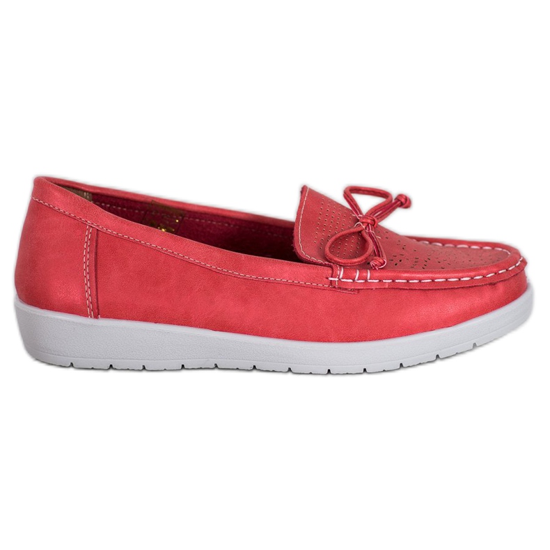 SHELOVET Comfortable loafers red