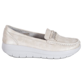 SHELOVET Comfortable Loafers On The Platform yellow SHELOVET Comfortable Loafers On The Platform yellow