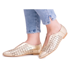 Lu Boo Golden Women's Synthia Slip-On Shoes